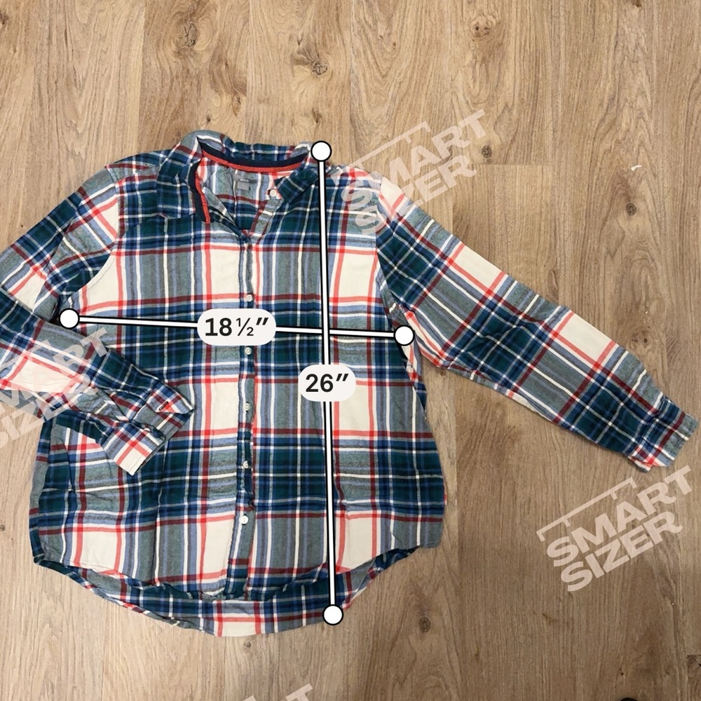 Aerie Plaid Flannel Pajama Jogger Set - Navy and Red - Picture 5 of 8